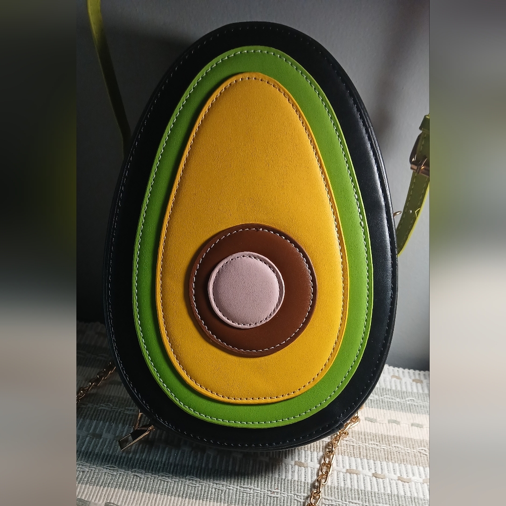 Novelty avocado box bag